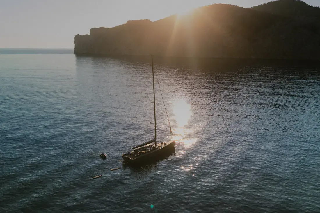 Sailing Yacht W, exterior, on the water