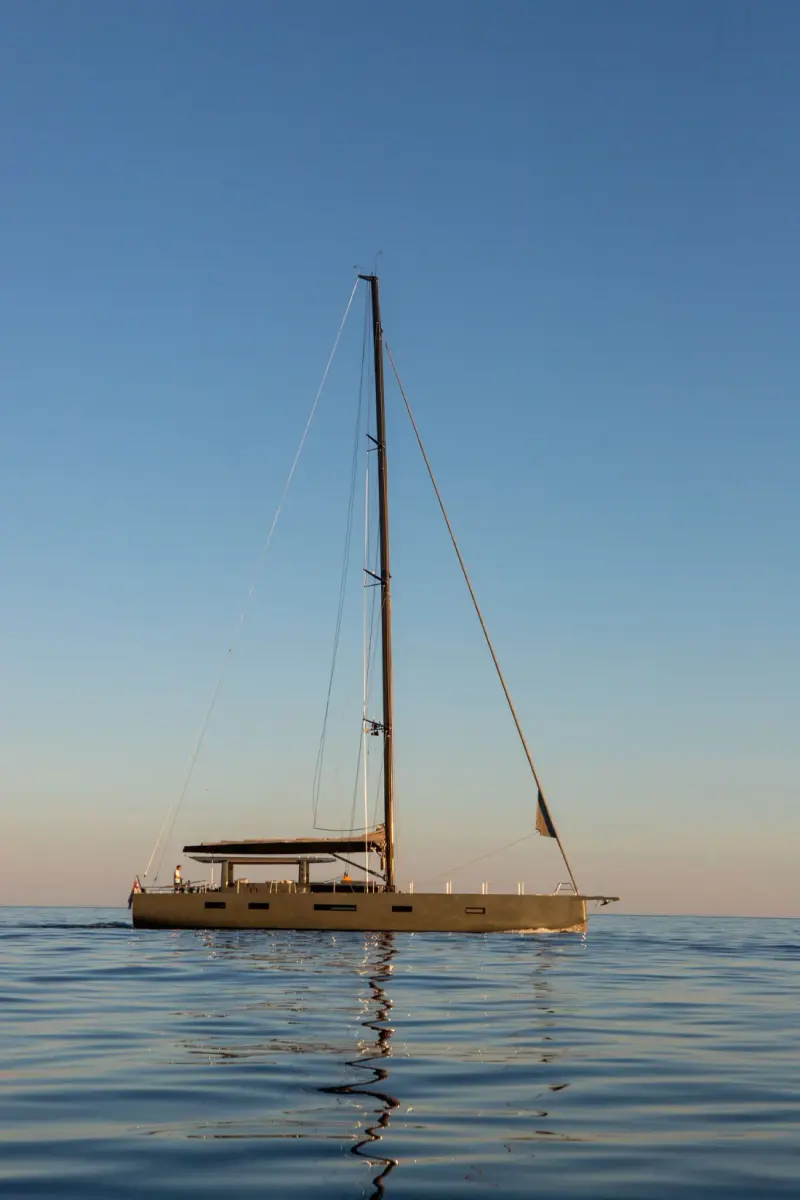 Sailing Yacht W, exterior, on the water