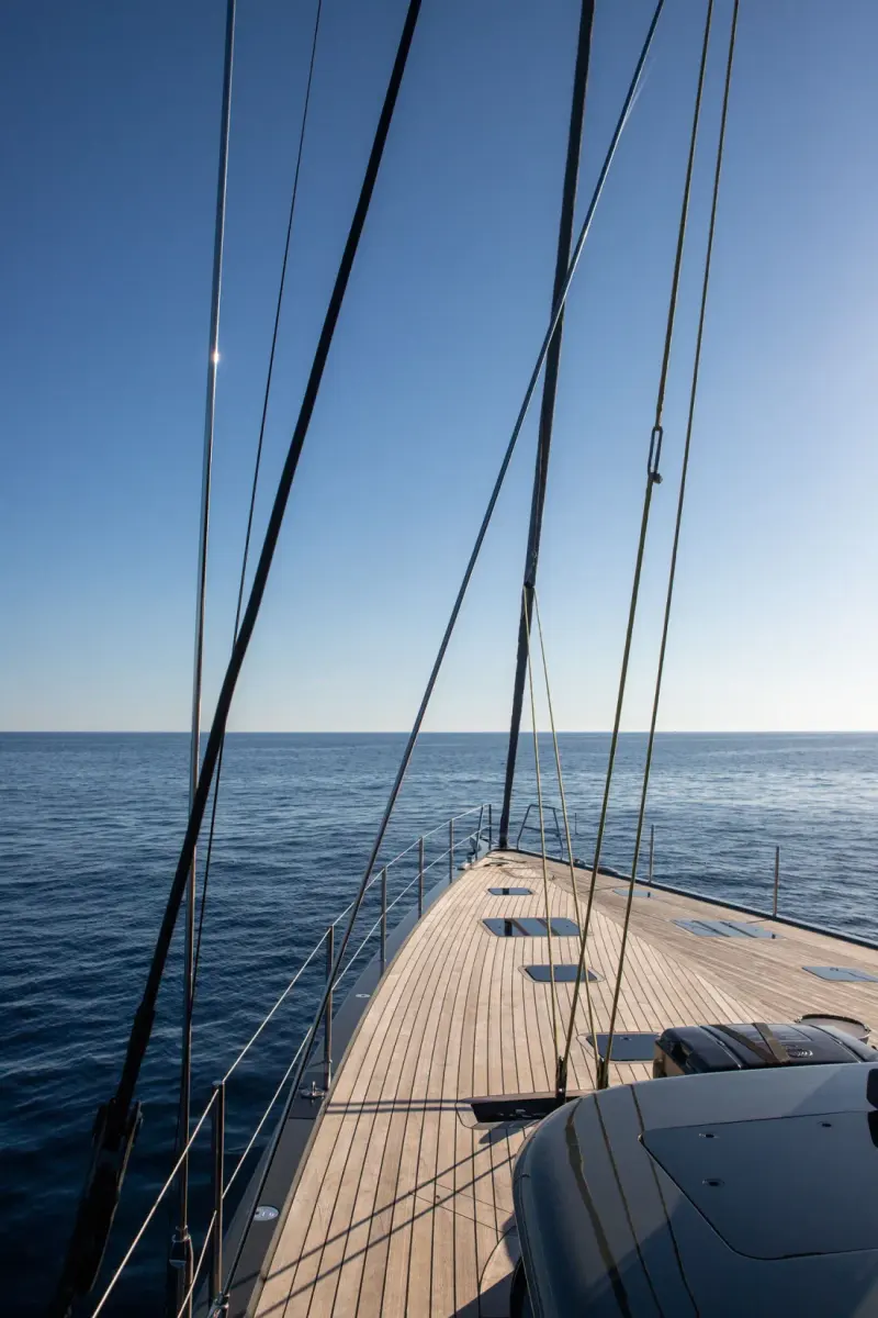 Sailing Yacht W, exterior, on the water