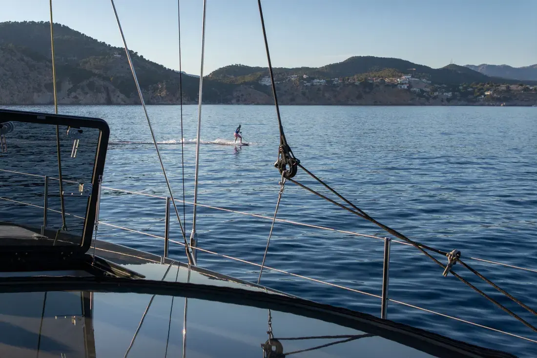Sailing Yacht W, exterior, on the water