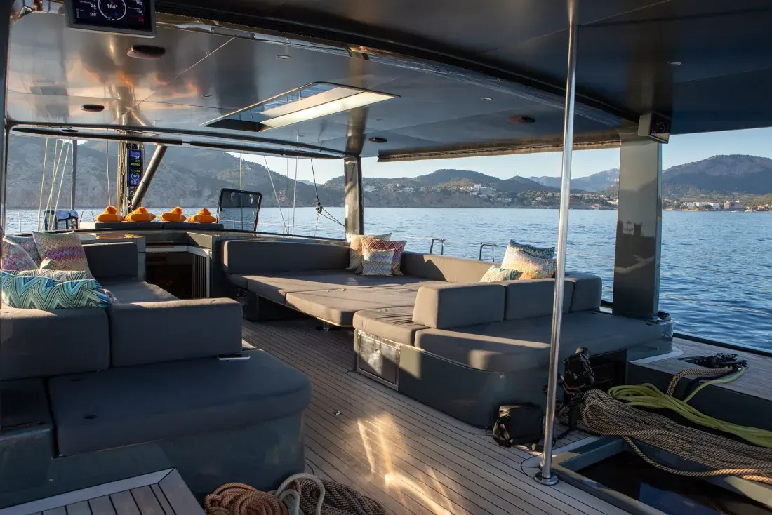 Sailing Yacht W, exterior, on the water