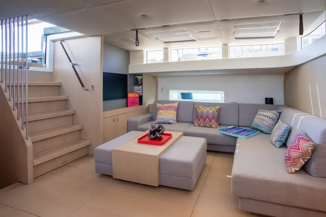 Sailing Yacht W, interior, below deck
