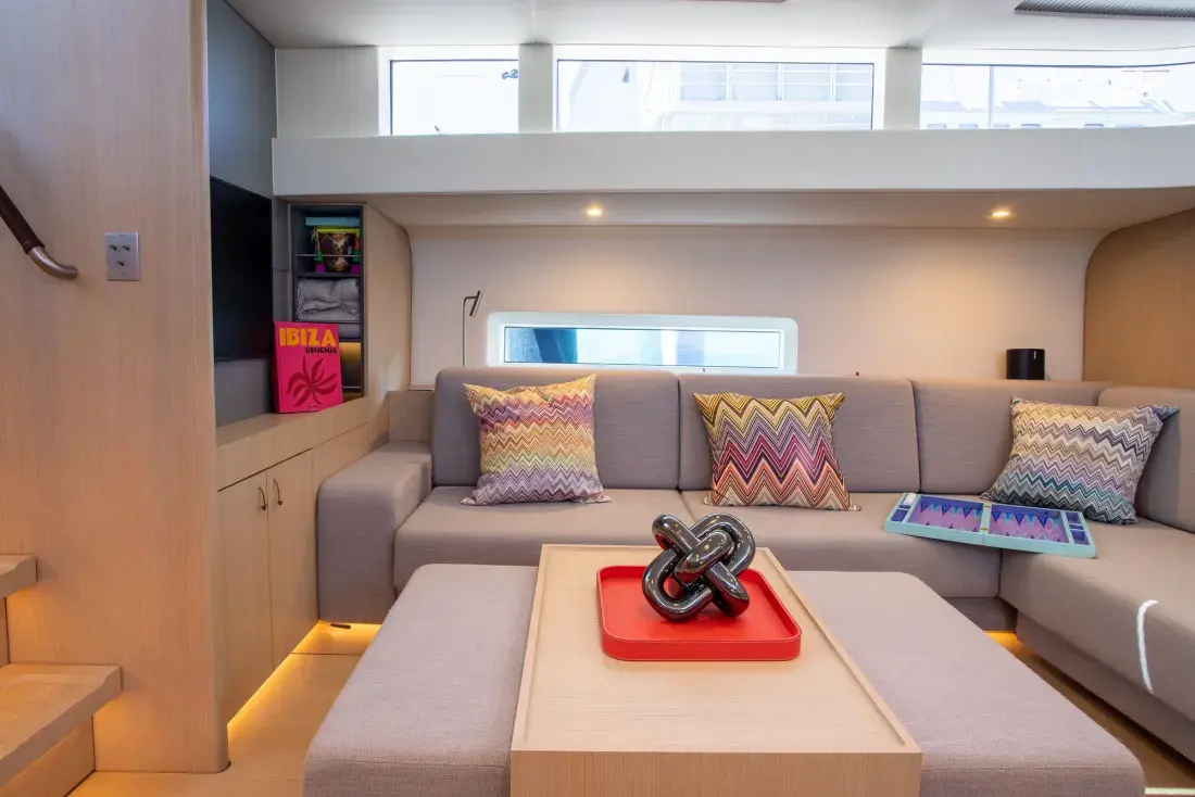 Sailing Yacht W, interior, below deck
