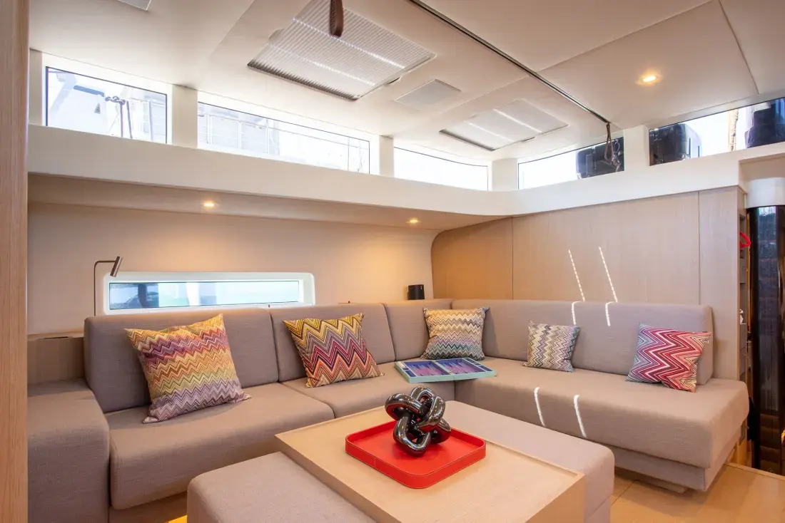 Sailing Yacht W, interior, below deck