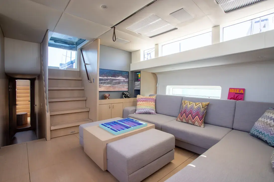 Sailing Yacht W, interior, below deck