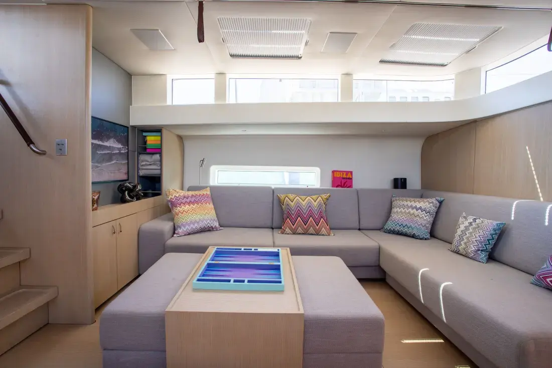 Sailing Yacht W, interior, below deck