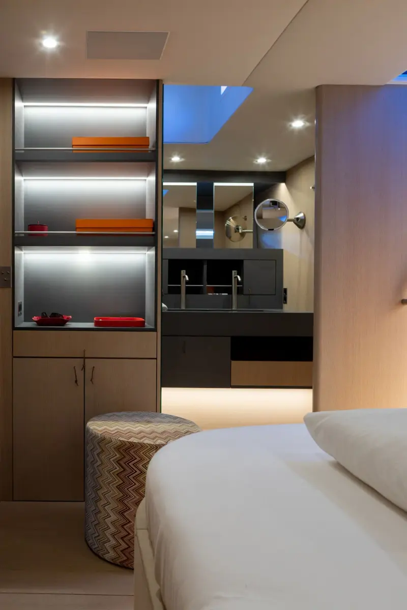 Sailing Yacht W, interior, below deck
