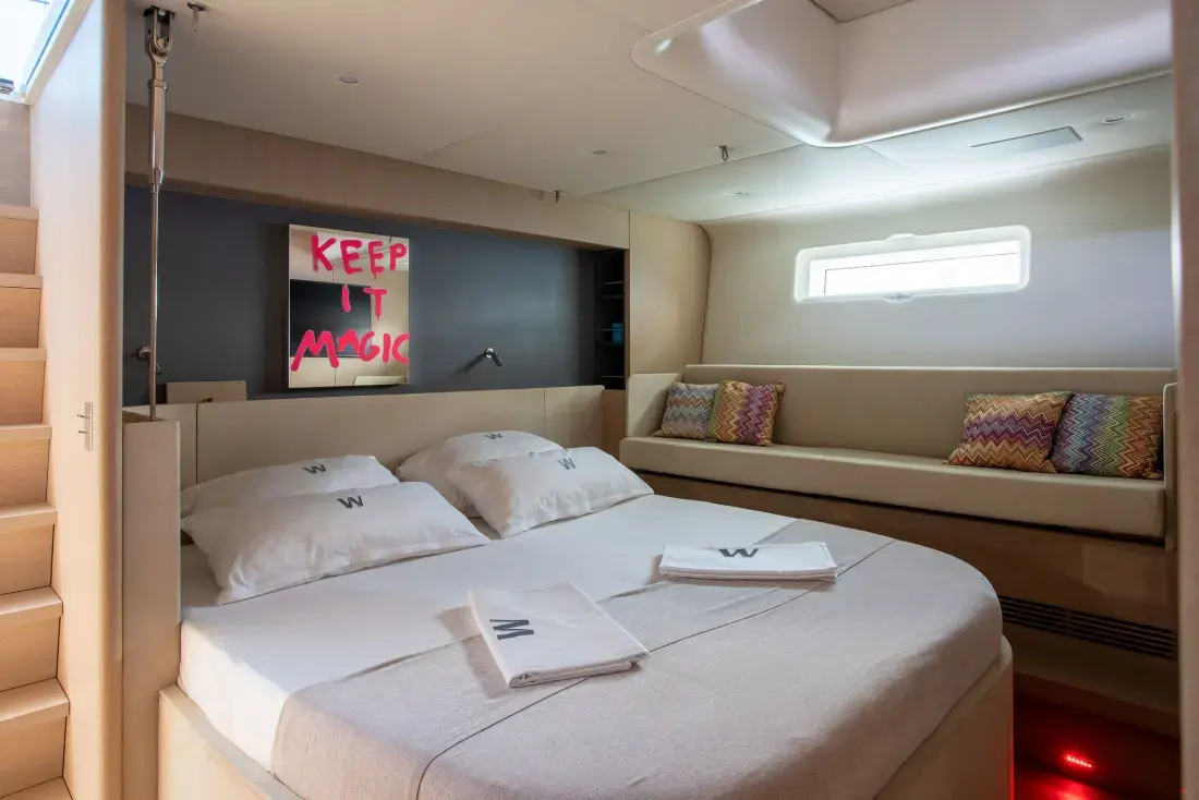 Sailing Yacht W, interior, below deck