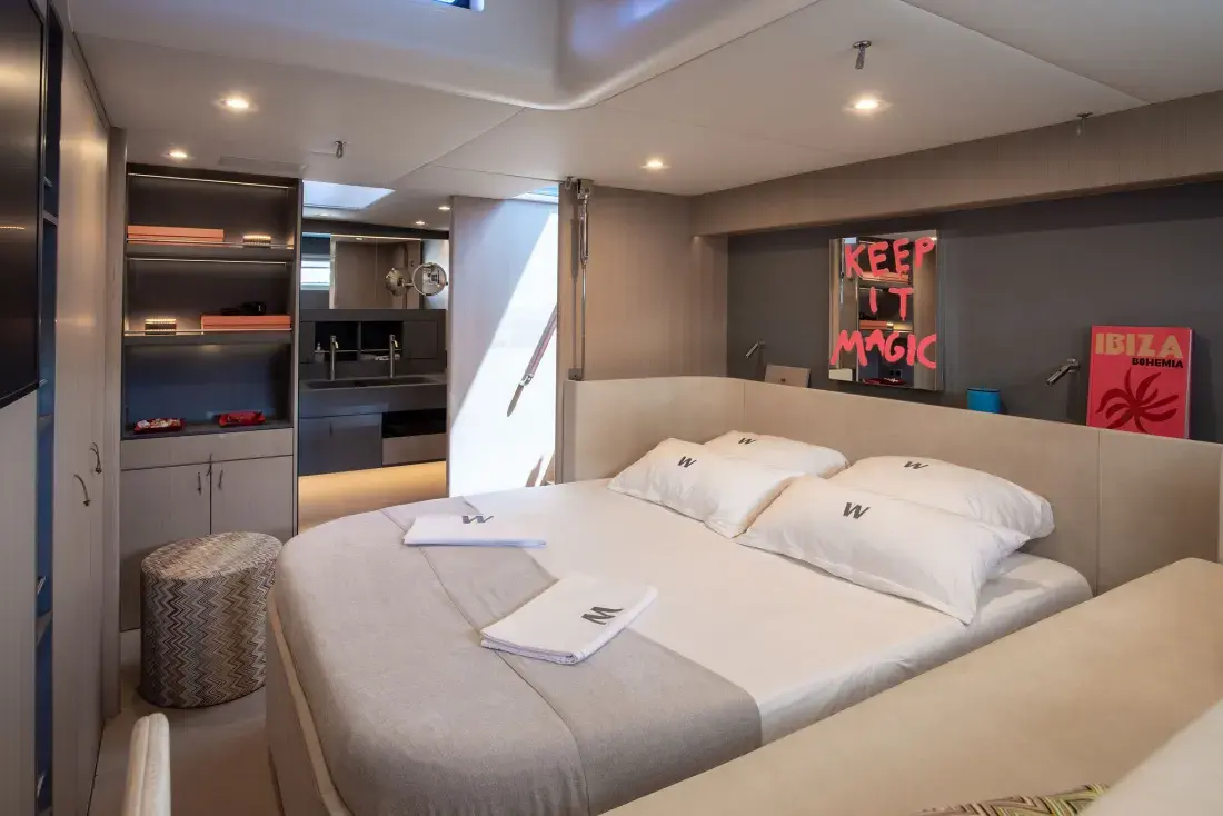 Sailing Yacht W, interior, below deck