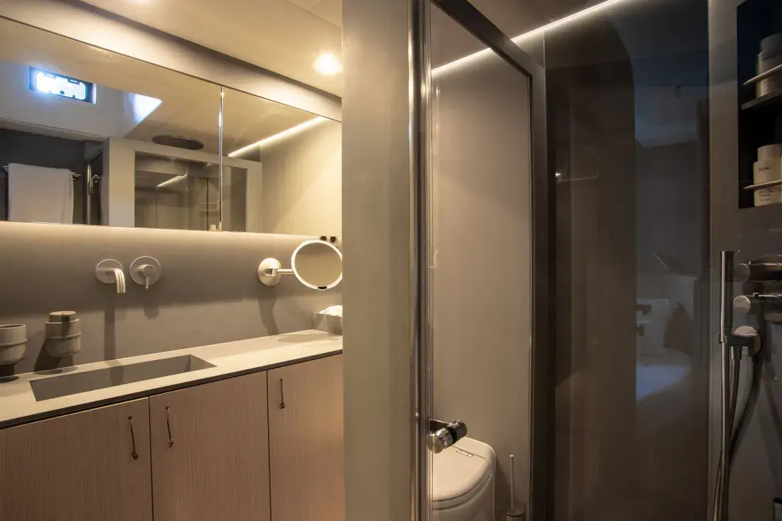 Sailing Yacht W, interior, below deck
